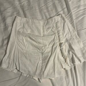 princess polly flowy white skort